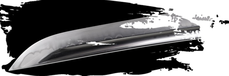Hoja AISI 1060 con hamon Gunome Midare